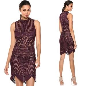 NWT Bardot Alice Lace Scalloped Sleeveless Dress